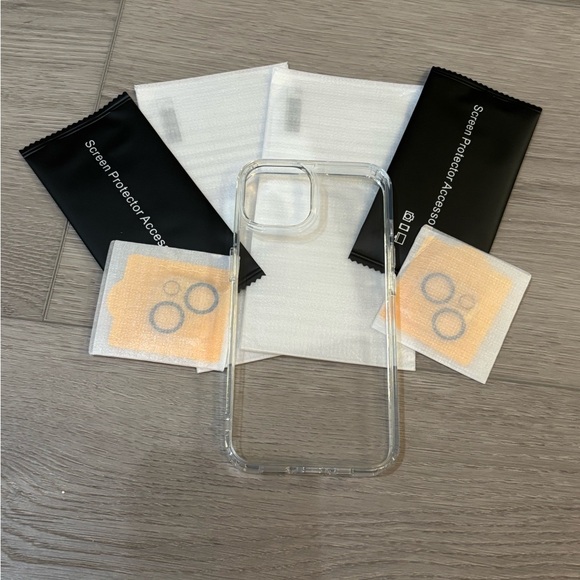 OPXYL Clear iPhone 14 Smartphone Case with Screen Protectors & Lens Protectors - Picture 9 of 12